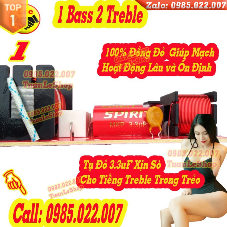 MẠCH PHÂN TẦN 3 LOA - 1 BASS 2 TREBLE - GIÁ 1 MẠCH LOA KTV211