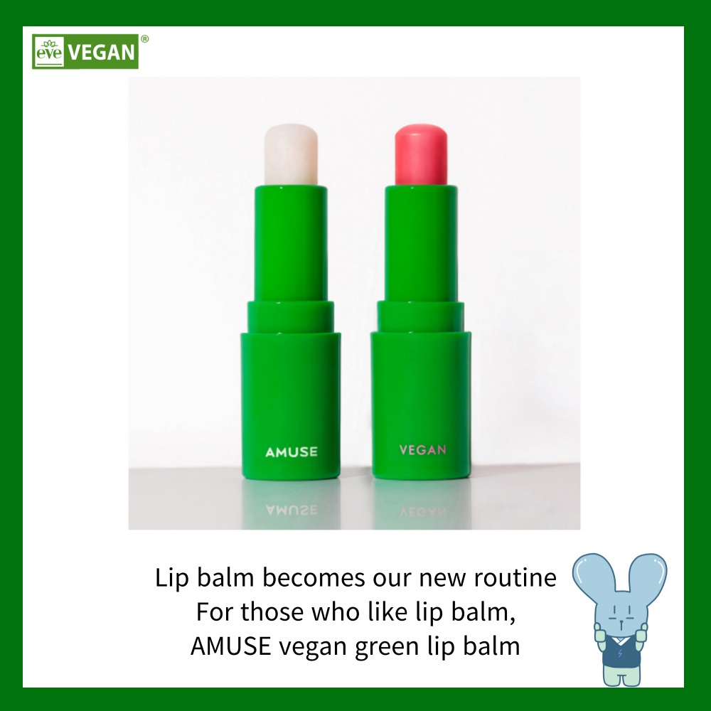 Son dưỡng môi VEGAN GREEN BALM 2 loại tùy chọn phong cách Hàn Quốc