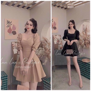 [Shop bigsize nữ 50kg đến 90kg] Đầm nữ cúp ngực dáng xoè đi tiệc