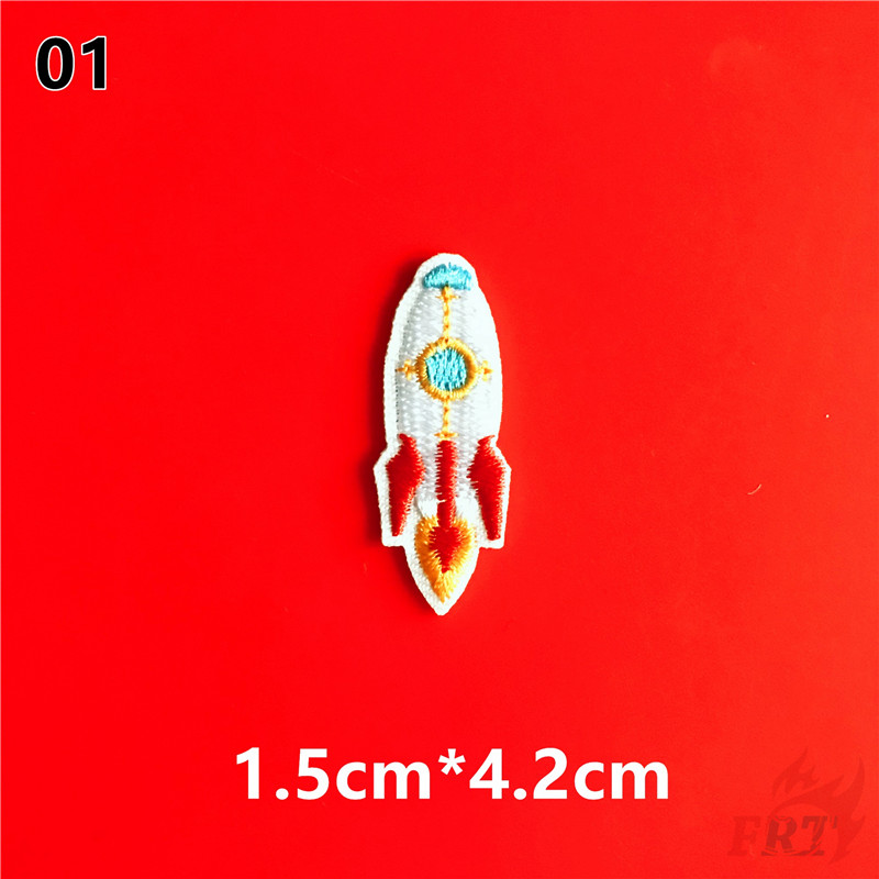 Miếng vá ủi thêu hình phi hành gia/tên lửa ngộ nghĩnh