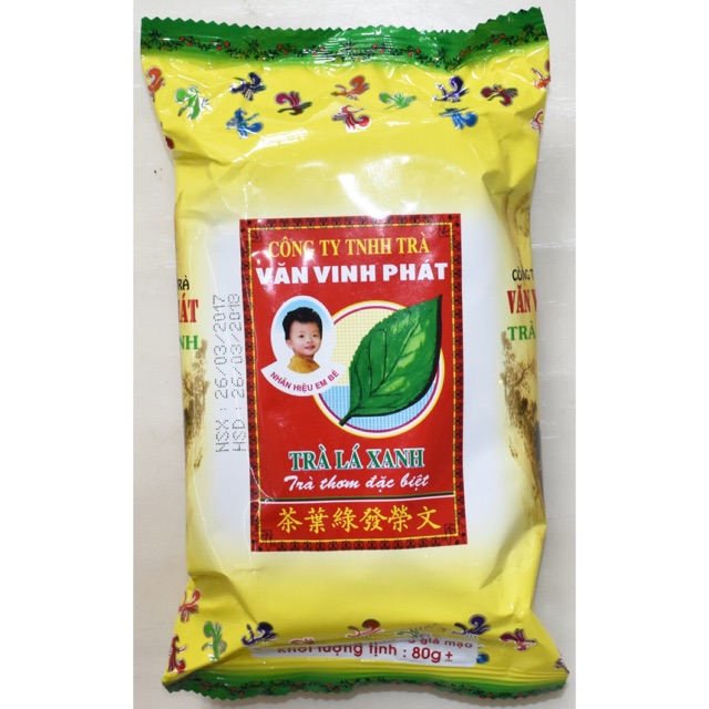 5 gói Trà lá xanh * 80g