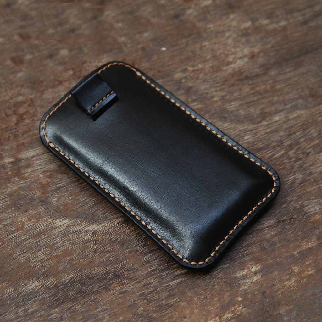 Bao da đựng điện thoại nokia E72 cầm tay- Da bò nhập khẩu - Đồ da Handmade