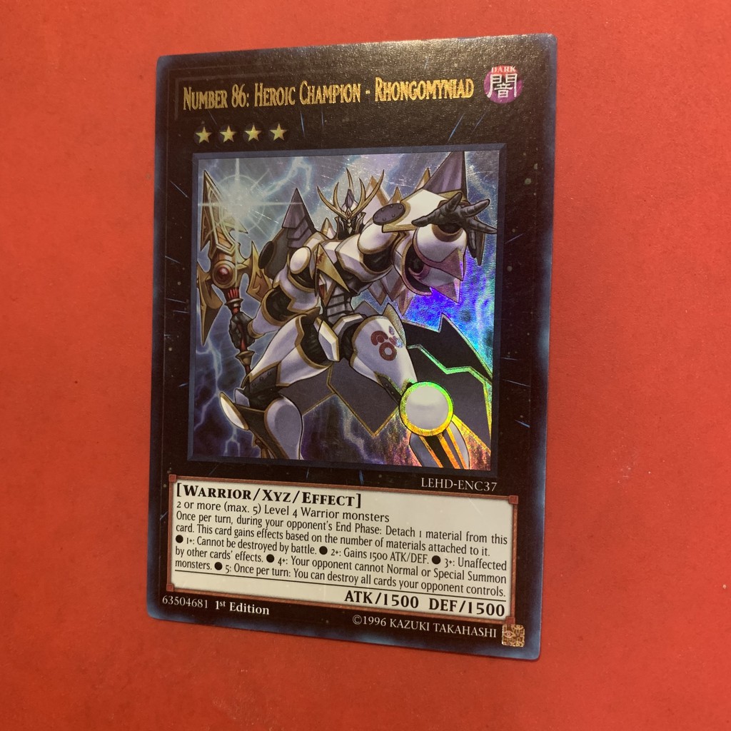 Thẻ Bài Yugioh Chính Hãng] Number 86: Heroic Champion-Rhongomyniad