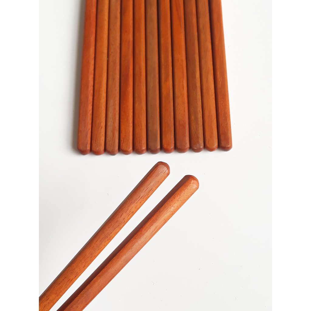Đũa gỗ cẩm trơn đầu tròn 23 cm