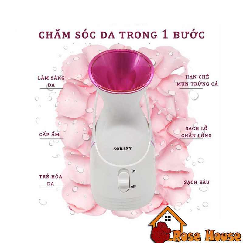 Máy xông hơi mặt Sokany ZJ-608 cao cấp, máy xông mặt mini tại nhà CHÍNH HÃNG