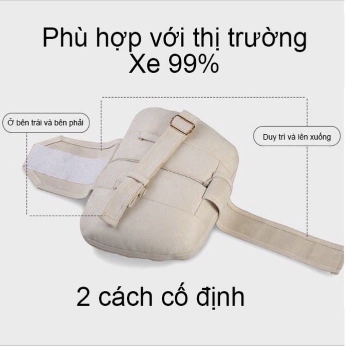 Gối Tựa Đầu,Tựa Lưng Ô Tô,Xe Hơi Nhập Khẩu Vải Da Lộn kiểu dáng Maybach Cao Cấp Chống Đau Cổ Đau Lưng,Ngồi Sai Tư Thế