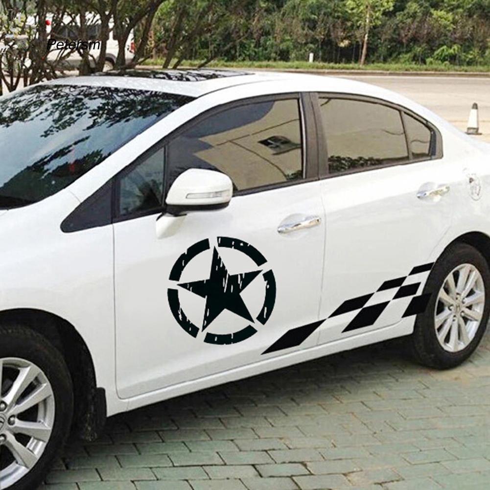 Decal dán xe hơi hình ngôi sao PT _ Star