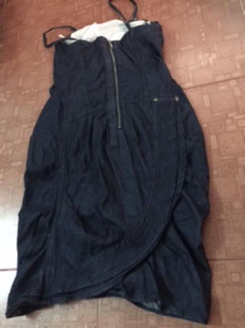 Đầm jeans đuôi cá 2 dây