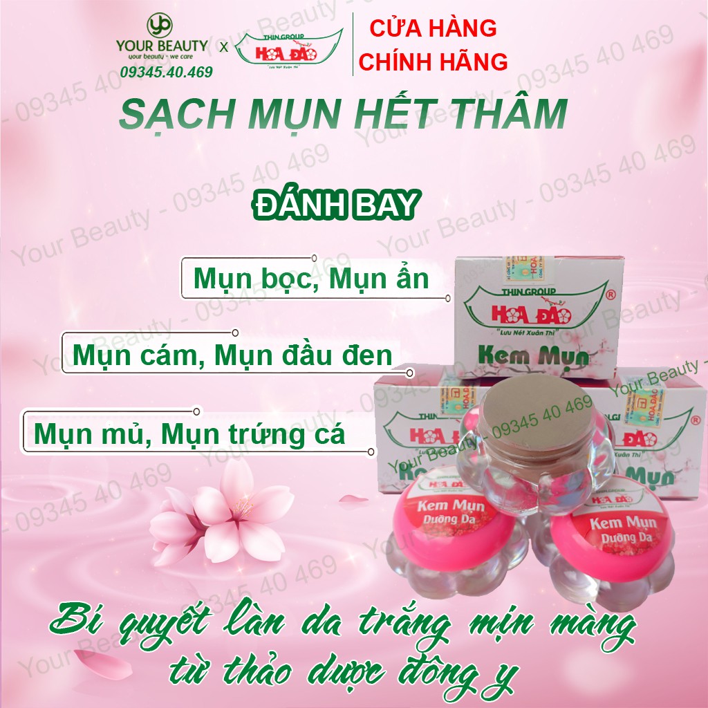 [Mã SKAMA9 giảm 8% đơn 250K] [CHÍNH HÃNG, FREESHIP] Kem mụn Hoa Đào dưỡng da ngừa thâm - 8g Thingroup