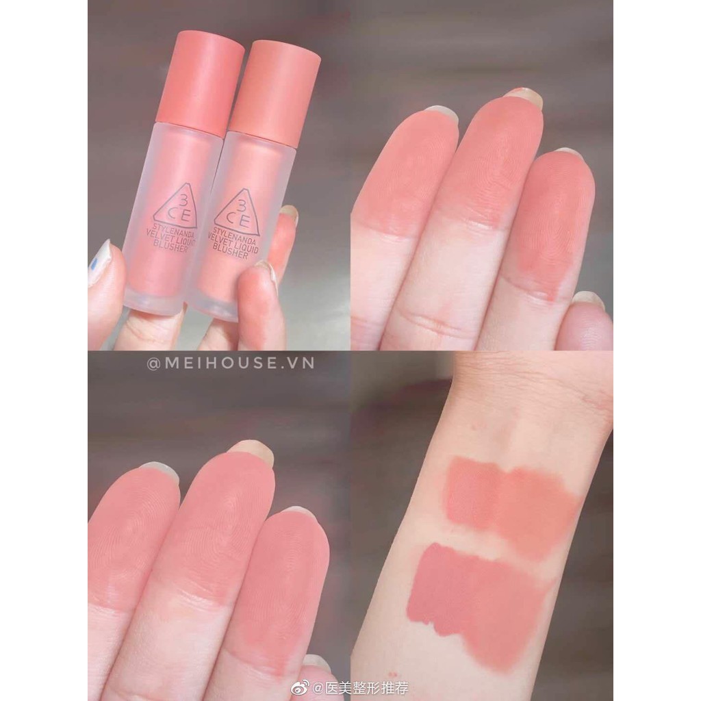 Má Hồng Dạng Kem 3CE Velvet Liquid Blusher