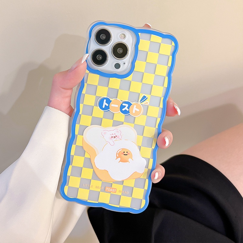 Ốp Điện Thoại Trong Suốt Họa Tiết Bảng Vẽ Hoạt Hình Cho Iphone 13Pro 12 11 xs 6 7 8 14