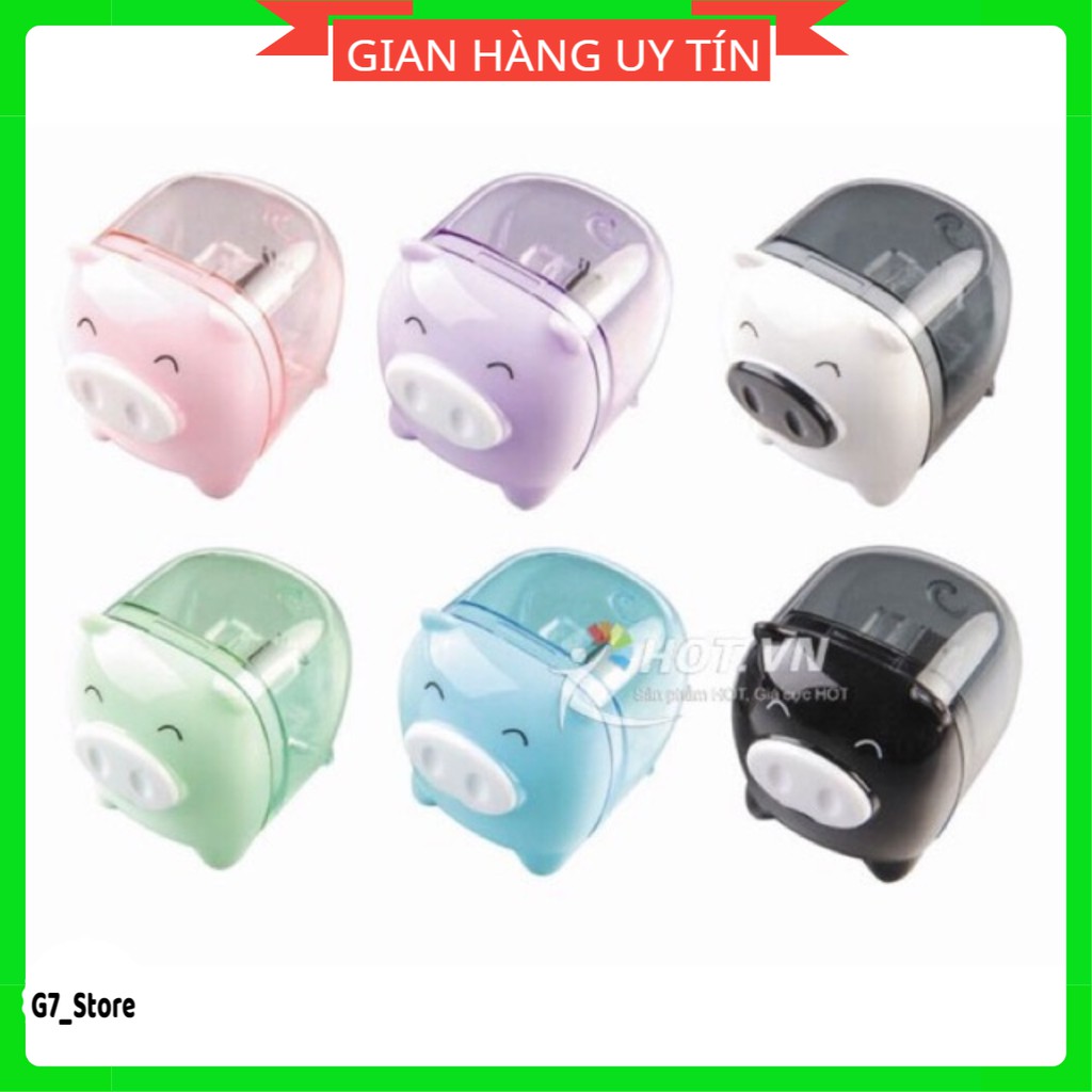 (SALE) Gọt chì hình con lợn,Gọt bút chì Deli