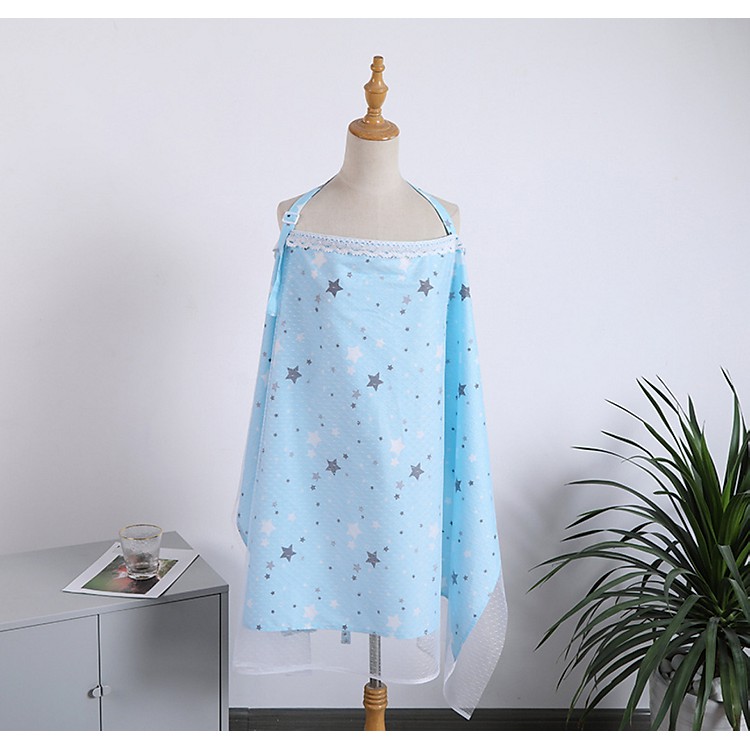 Khăn che ti 2 trong 1, Khăn trùm đi đường, Khăn Choàng Cho Trẻ Sơ Sinh ( LOẠI ĐẸP 2 LỚP)