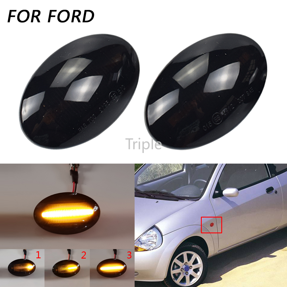 Đèn LED Xi Nhan Nhấp Nháy Gắn Hông Xe Ford Fiesta MK3 MK4 KA Mondeo Transit Tourneo