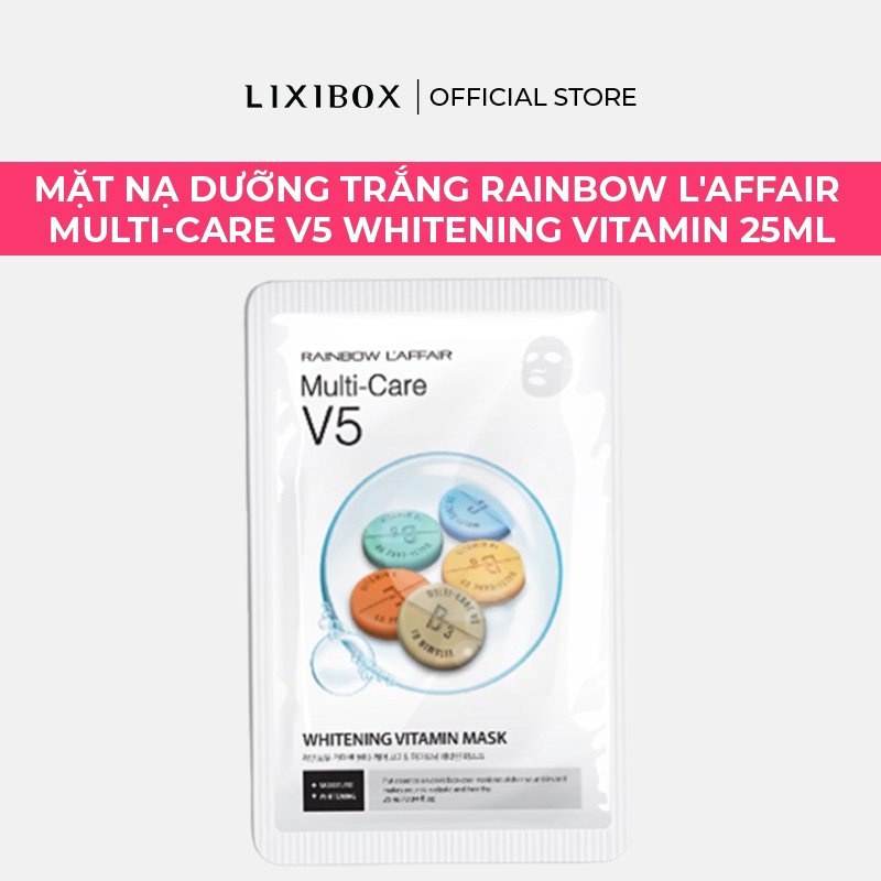 Mặt Nạ Dưỡng Trắng Rainbow L'Affair Multi-Care V5 Whitening Vitamin 25ml
