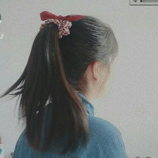  INS Scrunchies Dây buộc tóc hoa