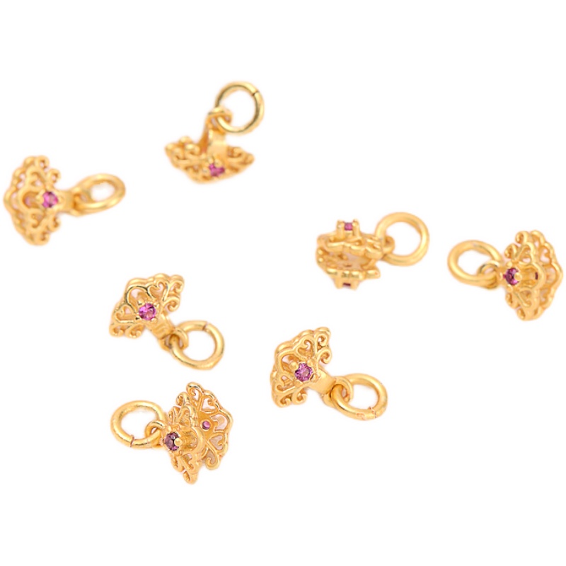 Mặt Dây Chuyền Bằng Đồng Mạ Vàng 18K Thiết Kế Thủ Công