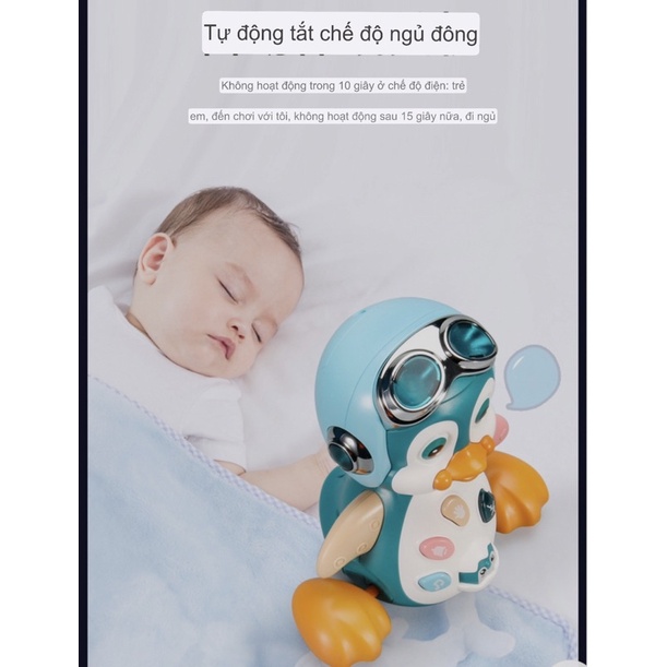 Đồ chơi chim cánh cụt nhảy múa phát nhạc điện tử cho bé