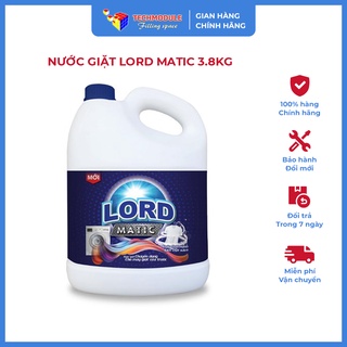 Nước giặt Lord Matic 3,8kg chuyên dùng cho máy giặt cửa trước (Hàng chính hãng)