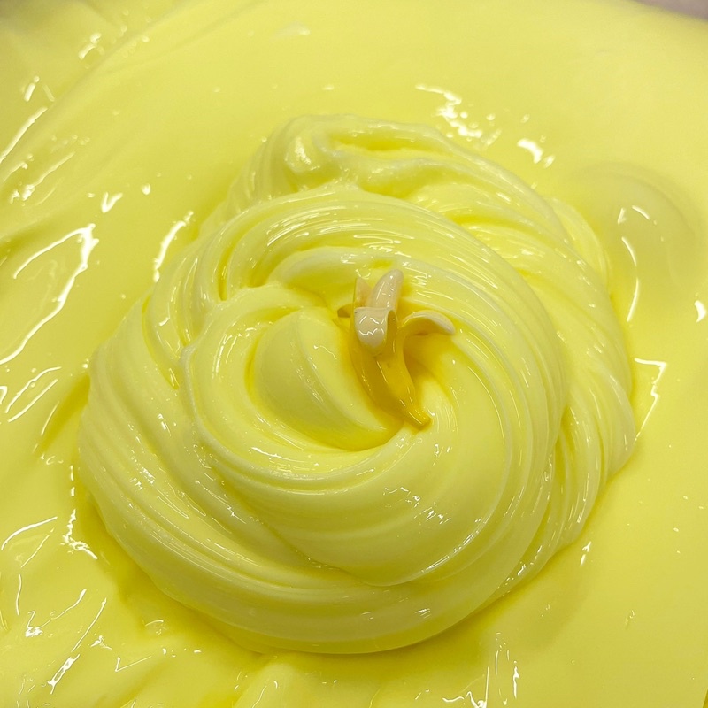 Slime sữa chuối - Banana milk slime - Basic slime - Hương chuối - Đồ chơi xả stress