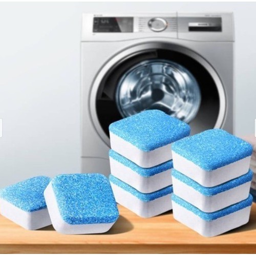 Combo 12 Viên Sủi Làm Sạch Và Khử Mùi Máy Giặt Diệt khuẩn và Tẩy chất Cặn Lồng Máy Giặt Hiệu Quả