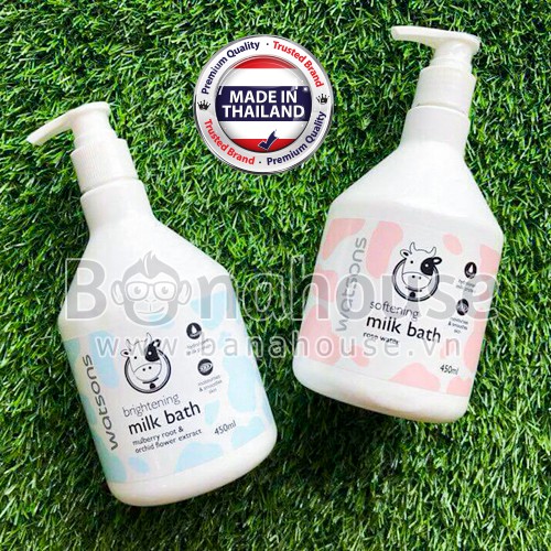 Sữa Tắm Con Bò Watsons Milk Bath 450ml Thái Lan