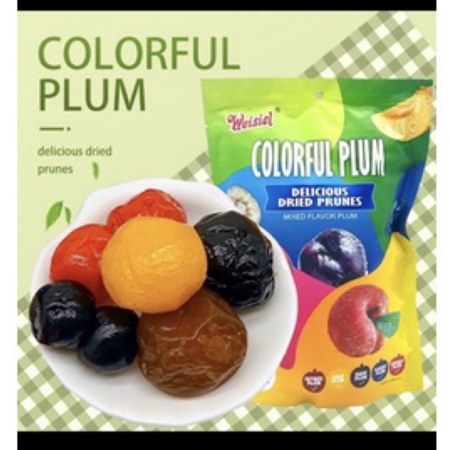 ô mai mix 5 vị ,cherry, việt quất ,mận 408g