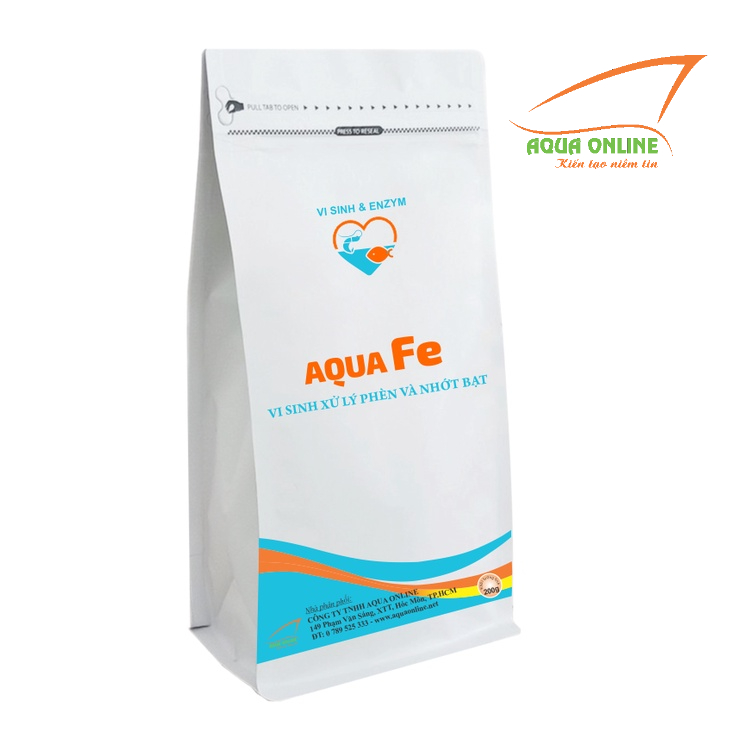 AQUA FE, XỬ LÝ PHÈN TRIỆT ĐỂ BẰNG VI SINH, BẢO VỆ SỨC KHOẺ CHO TÔM