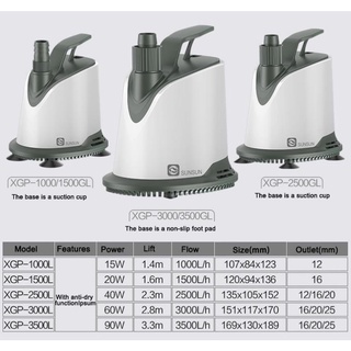 Máy Bơm Chìm Hút Đáy 360 Độ Atman Happy Pro  15W 20W 40W 60W 90W - Hút Cặn Đáy Siêu Êm, Tiết Kiệm Điện Cho Hồ Cá, Bể Cá