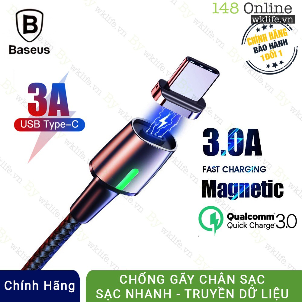 Cáp Sạc Nam Châm USB Type C Baseus Chống Gãy Chân Sạc Điện Thoại Android