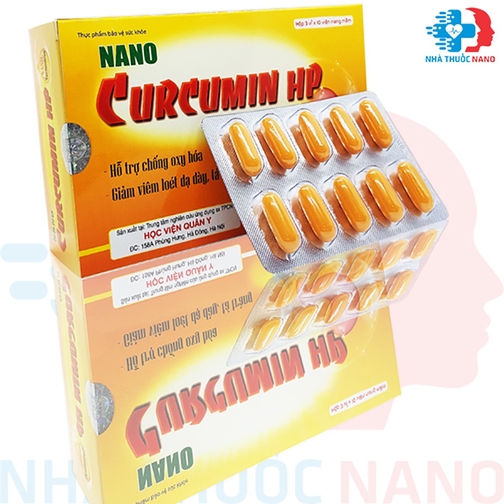 Nano Curcumin HP Học Viên Quân Y - Hỗ Trợ Bệnh Đau Dạ Dày