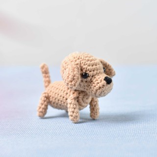 Chú chó Labrador Retriever mini móc len, dùng trang trí hay làm móc khóa quà tặng