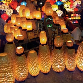 Đèn mây tre hội an chuyên trang trí phòng khách phòng ngủ (fullz size)
