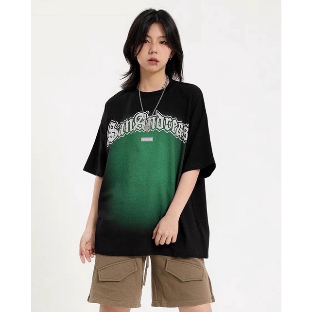 Áo thun tay lỡ form oversize dài rộng hot trend phong cách cá tính, năng động