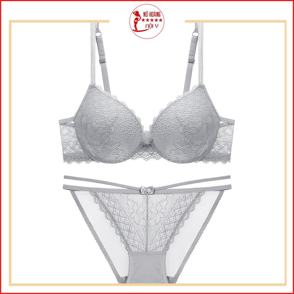 Bộ đồ lót siêu nâng đẩy ,set nội y Vic ren cao cấp quần dây có gọng đệm nâng ngực C199 | BigBuy360 - bigbuy360.vn