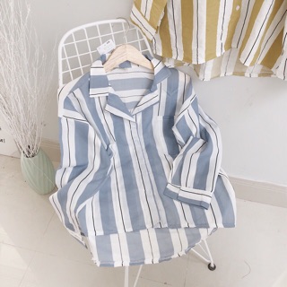 Áo sơmi sọc oversize