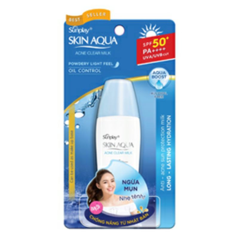 Sữa chống nắng ngừa mụn  Sunplay Skin Aqua 25g