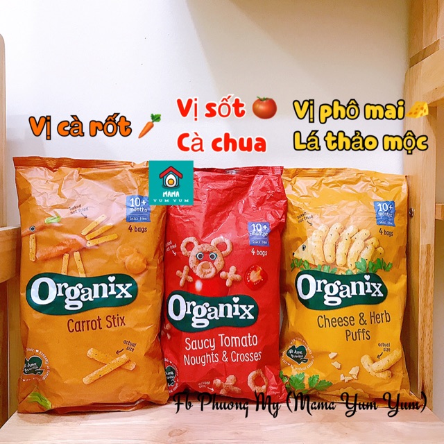 Date 8,10/2022 Bánh snack 𝒉𝒖̛̃𝒖 𝒄𝒐̛ Organix cho bé 10 tháng của Anh