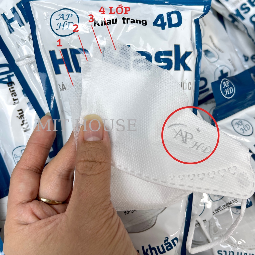 Khẩu trang KF94 thùng 300 cái An Phong kháng khuẩn không xù lông quai đeo chắc chắn
