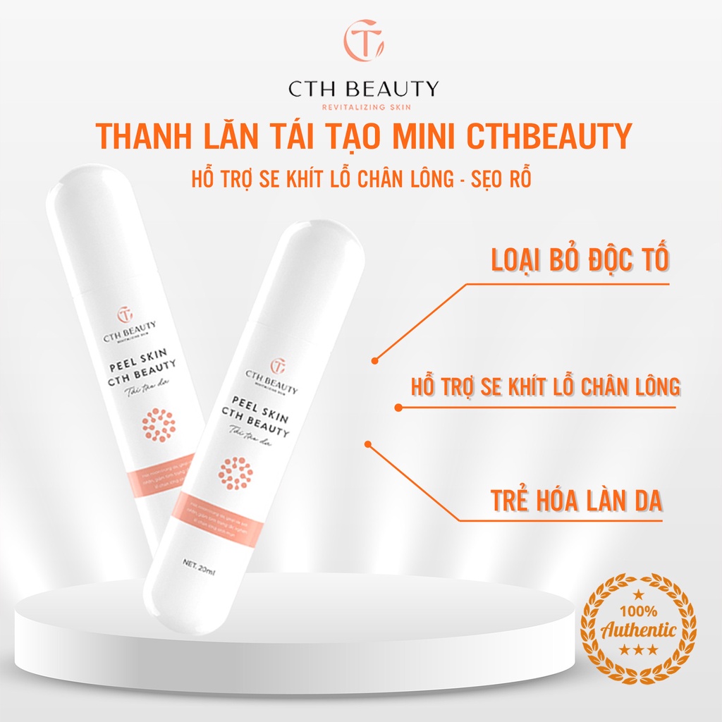 Serum Tái Tạo PeelSkin CthBeauty Da Sần Mụn Rỗ Lỗ Chân Lông To 20ml