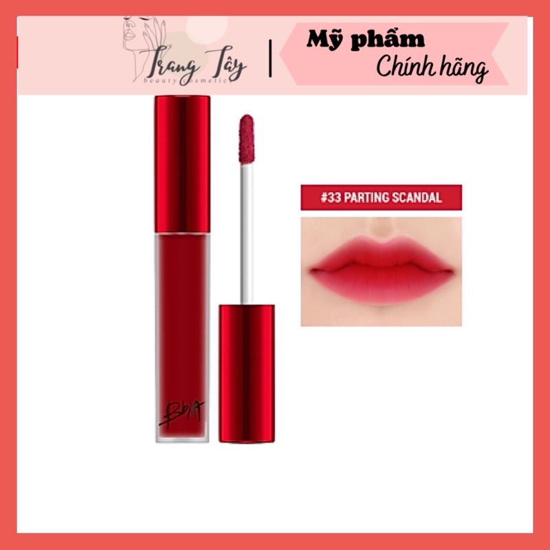 SON BBIA KEM Last Velvet Lip Tint ver7 màu 33-đỏ thiên hồng