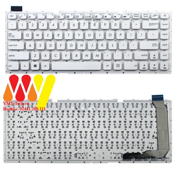 [Mã ELFLASH5 giảm 20K đơn 50K] Bàn phím laptop Asus X445 A441 S441 F441 X445S S441SC Keyboard new ZIN