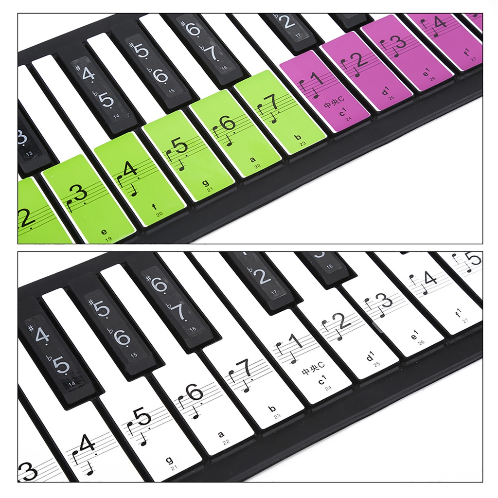 Nhãn dán phím đàn piano 88 tiện dụng bền bỉ