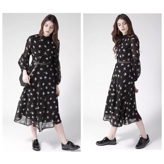 Đầm hoa nhí lót lụa phối ren xinh chảnh