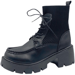 (HÀNG ORDER) Boots cổ thun buộc dây ulzzang