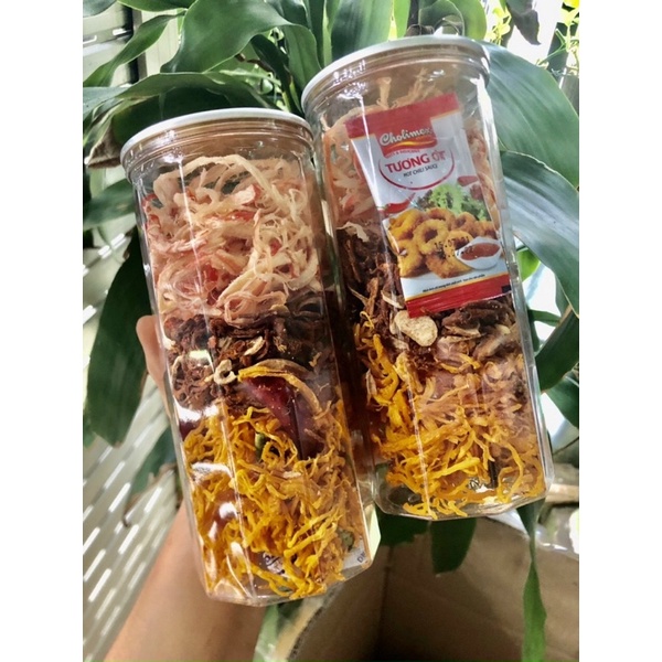KHÔ MIX 3 VỊ HỦ 300G: khô heo, khô gà, khô mực hấp nước dừa | BigBuy360 - bigbuy360.vn