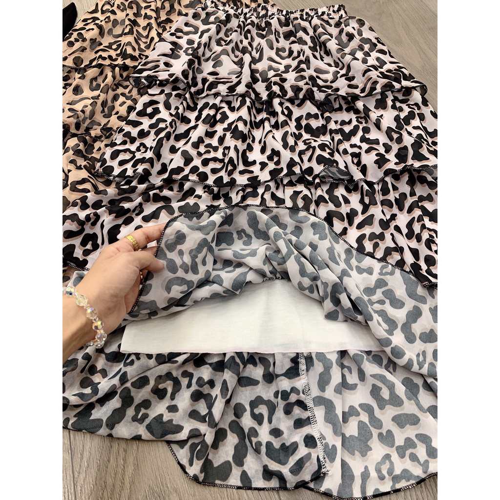 Sét Chân Váy Da báo  Kèm Áo Hai Dây Siêu Xinh | BigBuy360 - bigbuy360.vn