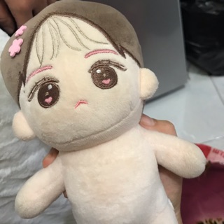 Combo vải lông nhung và phụ kiện may doll đầy đủ vải nhung may body, vải may tóc và kim chỉ khung thêu bông nhồi