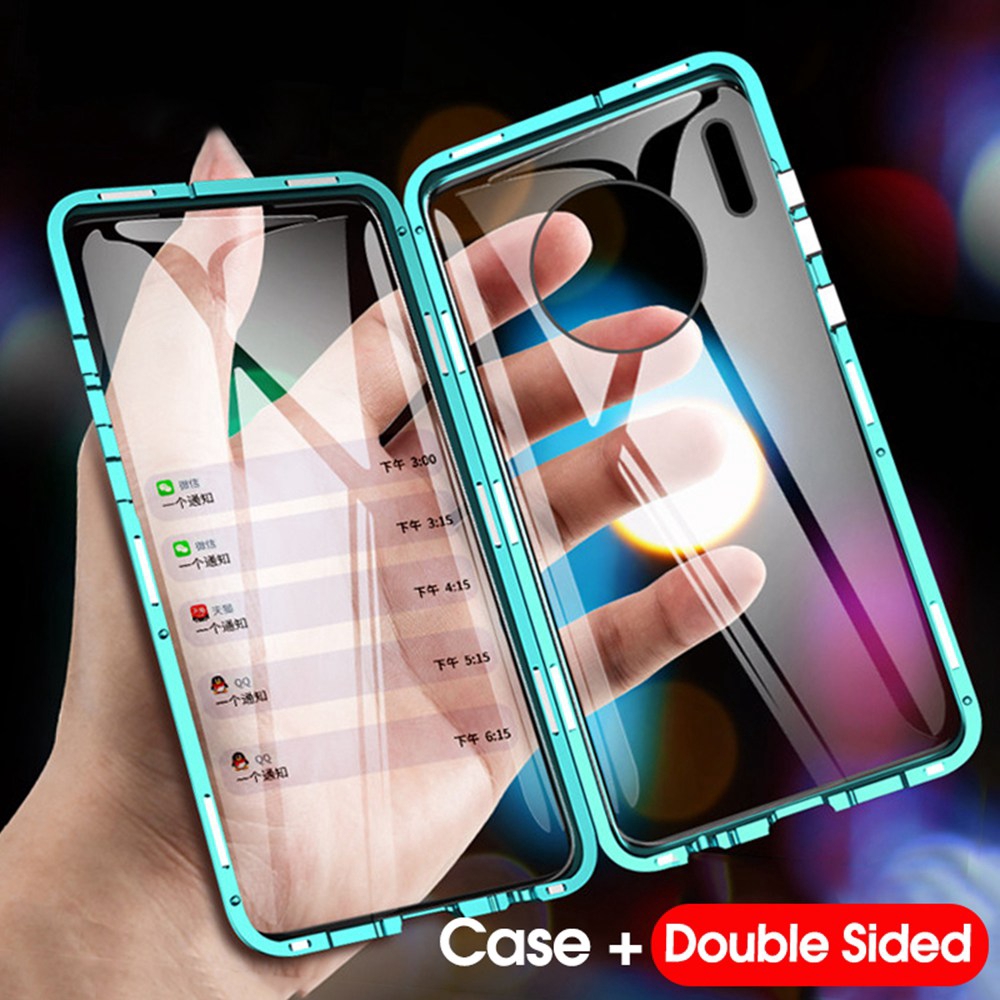Huawei Mate 40 Plus 30 Pro Cover Double Sided Tempered Glass Mate40 Magnetic Flip Case Mate30 Full Protection Casing