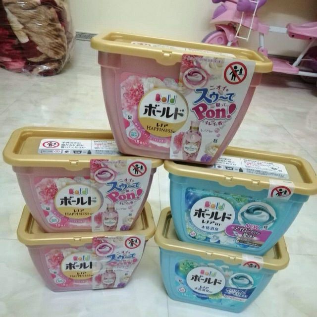 Viên giặt gel 3d nhật bản